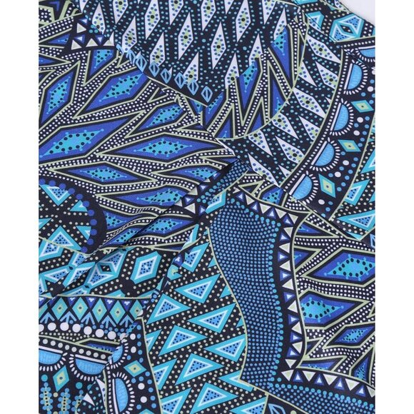 Women's Floral Notch V Neck Blouse 3/4 Sleeve Casual Work Vacation Top - Picture 5 of 6